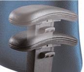 00 2237-6 - low back pneumatic task with height adjustable curved arms 25 W X 24 1/2 D X 39H ergonomics Features:C,D,e,H,N