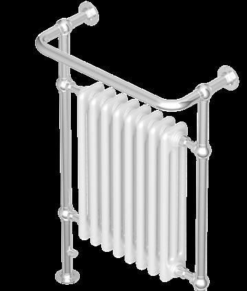 With the chrome surround and the multi column radiator perfectly centred the Tuscany towel radiator will add the wow factor to any