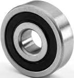MINIATURE BALL BEARINGS R SERIES - INCH Bore OD Width (ZZ or 2RS) Width (Open) Bearing Basic Load Rating Speed Rating Weight in in in in Number Pounds Grease Oil (lb) d D W W Dynamic Static RPM RPM 0.