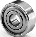 MINIATURE BALL BEARINGS INCH 440C STAINLESS R SERIES Bore OD Width (ZZ or 2RS) Width (Open) Bearing Basic Load Rating Speed Rating Weight in in in in Number Pounds Grease Oil (lb) d D W W Dynamic