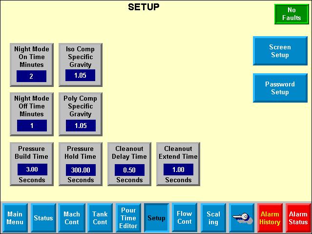 Component Identification Setup Screen GC 2 GG GB 2 GH GA 1 GE GF 1 GD 1 2 Only shown if L-Head installed. Only shown if logged in as one of the Supervisor username. FIG.