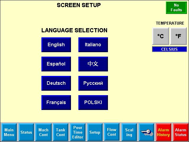 Component Identification Screen Setup Screen This screen is accessible from the Setup screen but only when logged in as one of the Supervisor usernames. TA TB TC FIG.