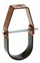 3104T - levis Hanger 3104T - levis Hanger - PV oated Size Range: 1 /2 (15mm) to 6 (150mm) copper tubing Function: Recommended for the suspension of non- insulated stationary copper tubing lines.