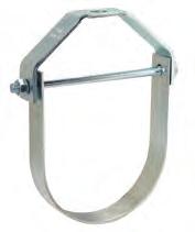 3100 - Standard levis Hanger SLI-RIT levis Hanger Features Pipe will not pinch when installing. 15 swing in either direction allows pipe to easily feed thru.