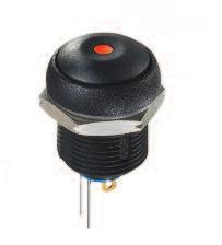 Sealed pushbutton switches - bushing Ø 16 mm - latching Round - illuminated OFF ON Four LED colours Tin plated LED terminals Gold plated contacts (4 or 7) See electrical specifications.