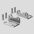 Standard cylinders DNCM, external displacement encoder Accessories Foot mounting HNC Material: Galvanised steel Free of copper, PTFE and silicone + plusstrokelength Dimensions and ordering data for