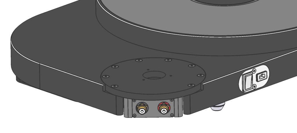 4) Installing TTT-C Tonearm 1 2.5mm For assembling the tonearm, please follow the manual of the tonearm itself carefully. The tonearm-base of the TTT-C is mounted with 8 screws (1).