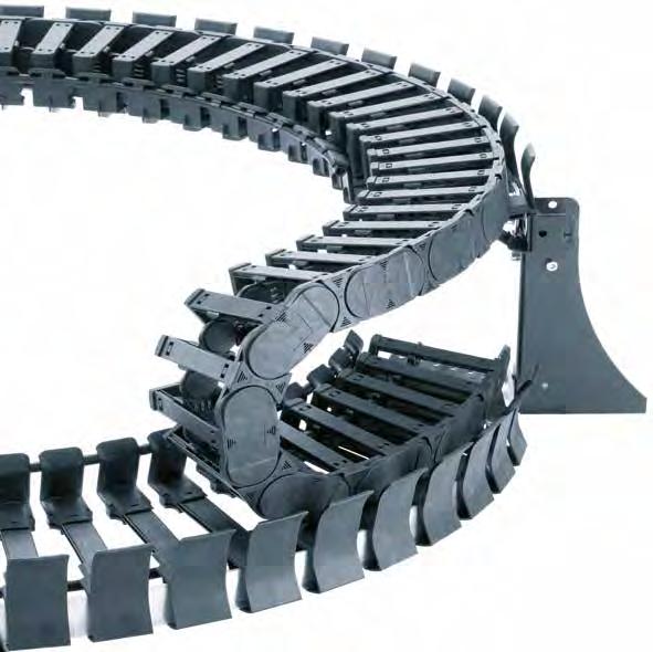twisterchain advantages Overview e-chains for circular and spiral movements up to 360 available from stock (up to 540 on request) Series Inner height Inner width Outer width Outer height Bend radius