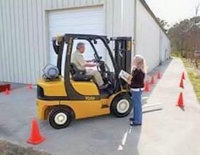the need for constant attentiveness to the vehicle, the workplace conditions, and the manner in which the vehicle is operated Performance Test for Forklift Operators Prior to qualifying an operator,