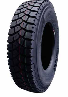 HRT309 PREMIUM DRIVE DRIVE PATTERN FOR REGIONAL APPLICATIONS An on/off road drive tyre designed to promote traction and even tread wear 20mm tread depth designed to resist squirm lug movement