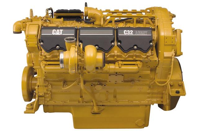 CAT ENGINE SPECIFICATIONS Vee 12 Cylinder, 4-Stroke-Cycle Diesel Bore...145.0 mm (5.71 in) Stroke...162.0 mm (6.38 in) Displacement... 32.1 L (1,958.86 in 3 ) Aspiration.