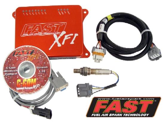 Figure 3 - FAST XFI base kit Other popular components include: FAST XFI dual sync distributor Fan/fuel pump control harnesses XIM Ignition module TCU transmission controller and adapter harness Fuel