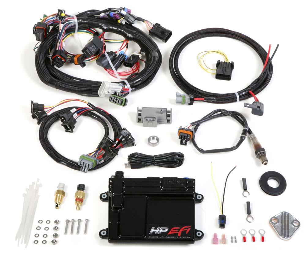 Holley HP EFI systems Figure 8 - HP EFI ECU and Harness System The Holley HP EFI systems offer a great deal of functionality in a compact package.