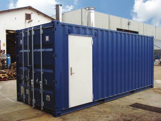 CN Maskinfabrik can now also offer you Heat-units as turnkey container-solutions We are offering to build our existing biofuel-fired boiler systems into steel containers.
