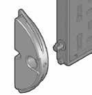 Molded-in tie-down hole allows wiring or chaining of the base to a specific location, deterring theft.