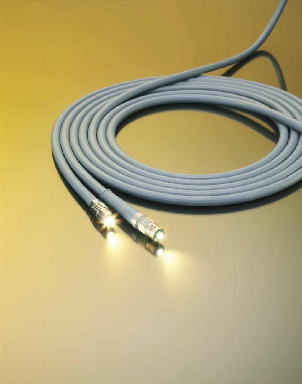 5 mm, length 250 cm Fiber optic light guide for endoscopes, diameter 8 mm or more, active diameter 5 mm.