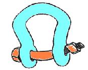 Shackles that are deformed or damaged must be removed from service.