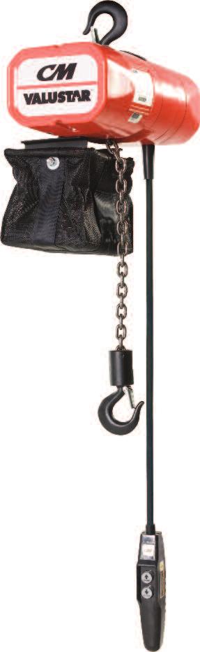 Valustar electric chain hoist Designed specifically for general commercial applications.