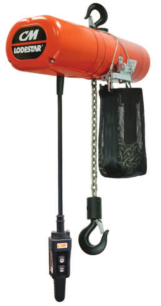 Lodestar electric chain hoist INTRODUCING THE NEXT GENERATION OF LODESTAR WITH CAPACITIES OF UP TO 3 TONS.