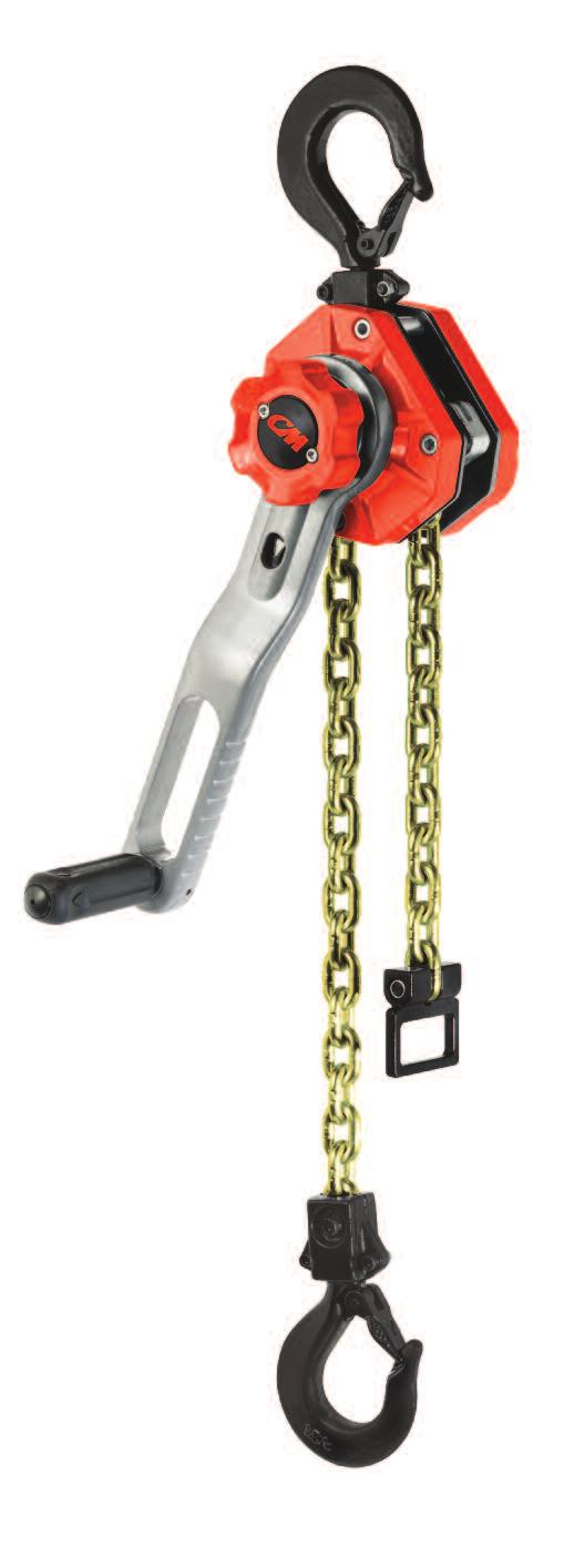 Tornado 360 Ratchet Lever Hoist Redefining lever-operated hoists, the CM Tornado 360 features the revolutionary Sidewinder lever handle that allows for efficient operation in both lifting and pulling