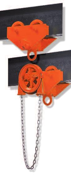 Series 84A plain or geared trolley Manufactured for heavy duty, industrial grade applications.