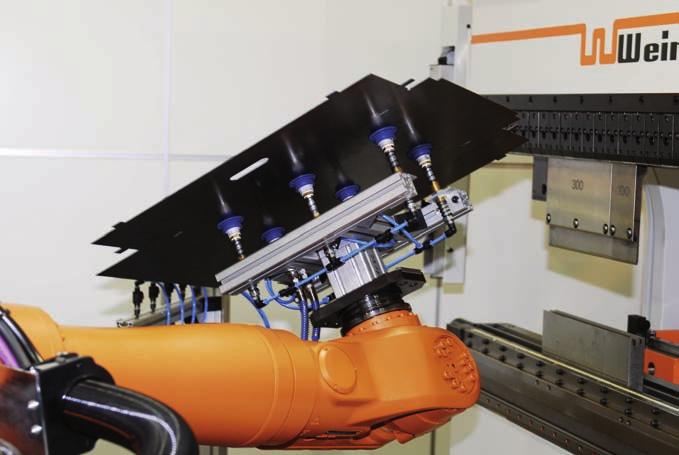 Bending cells with material handling robot can also be used for additional tasks
