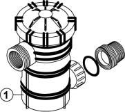 Pump Accessories - Inground Hot Tubs Pumps USA / Canada Pump Pot 1. 6472-619, Pump Pot* 2. 6560-006, Tailpiece, 2 MIPT 3.