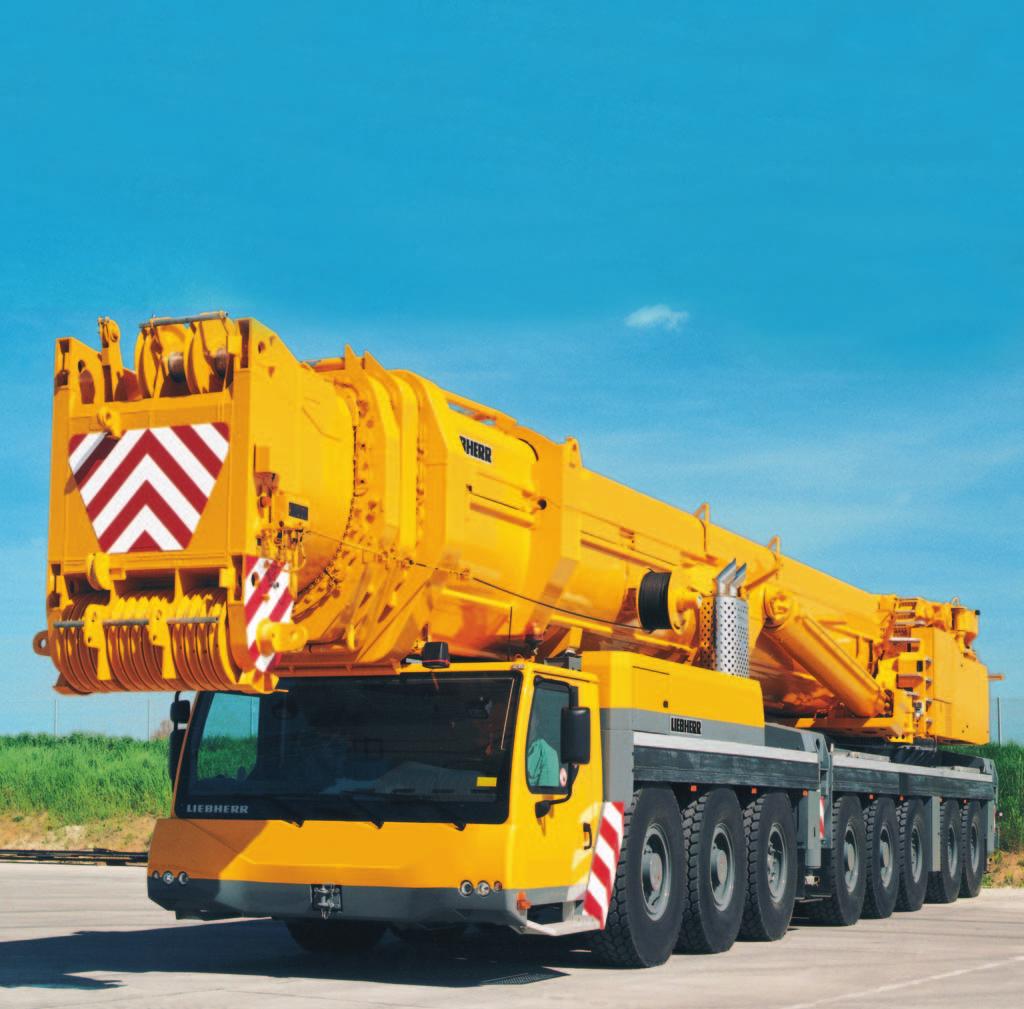 Product advantages mobile crane Max. lifting capacity: 500 t at 3 m radius Max.