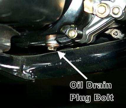 Gear oil needs to be changed every 200 hours. There is a gear oil drain hole bolt at the rear of the engine.