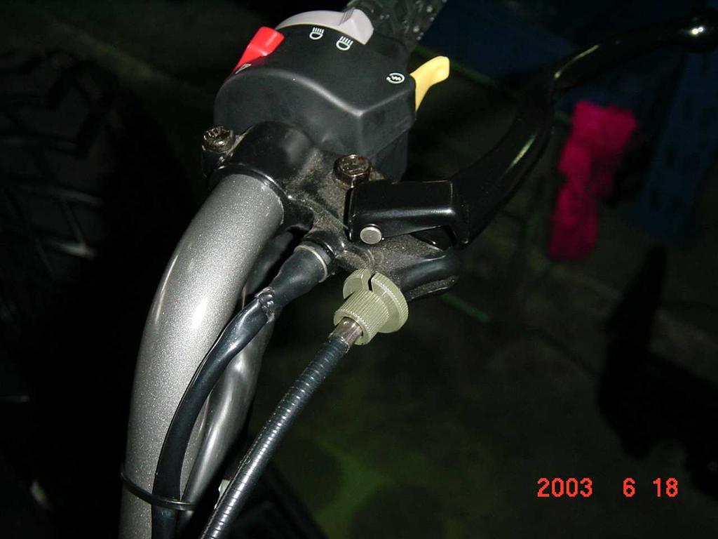 Press on the brake pedal or the brake lever for several times then hold press, release the drain screw and lock it on