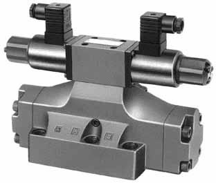 Proportional Electro-Hydraulic s These valves are double-deck directional and flow control valves employing as their pilot the electro-hydraulic proportional pressure reducing valves with two