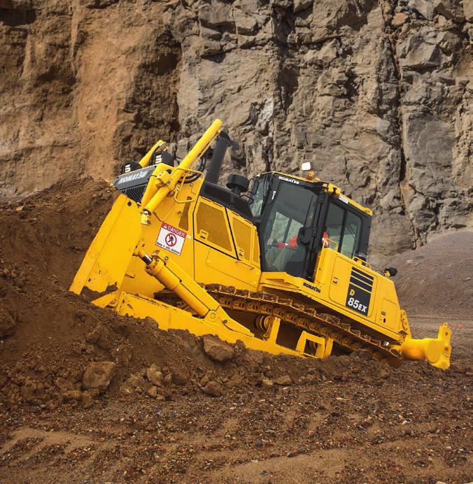 Powerful and Environmentally Friendly Automatic transmission Set by default, the D85-18 has a highly efficient transmission that automatically matches the best gear mode in all dozing operations and