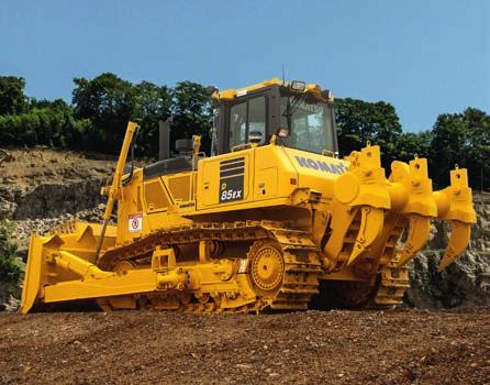 Optimised Work Equipment Komatsu blades For increased blade performance and better machine balance, Komatsu uses a box blade design, with the highest resistance for a light weight blade.