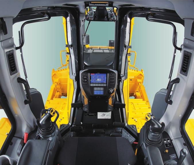 First-Class Comfort Quiet and comfortable cab Operator comfort is essential for safe and productive work.