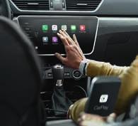 Rear passengers can connect their external devices, too.