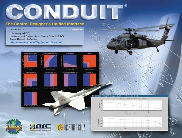 Control Law Analysis and Optimization with CONDUIT Powerful Multi-Objective optimization engine enables CONDUIT Airframe Model System Controller Structure Control system defined as SIMULINK block