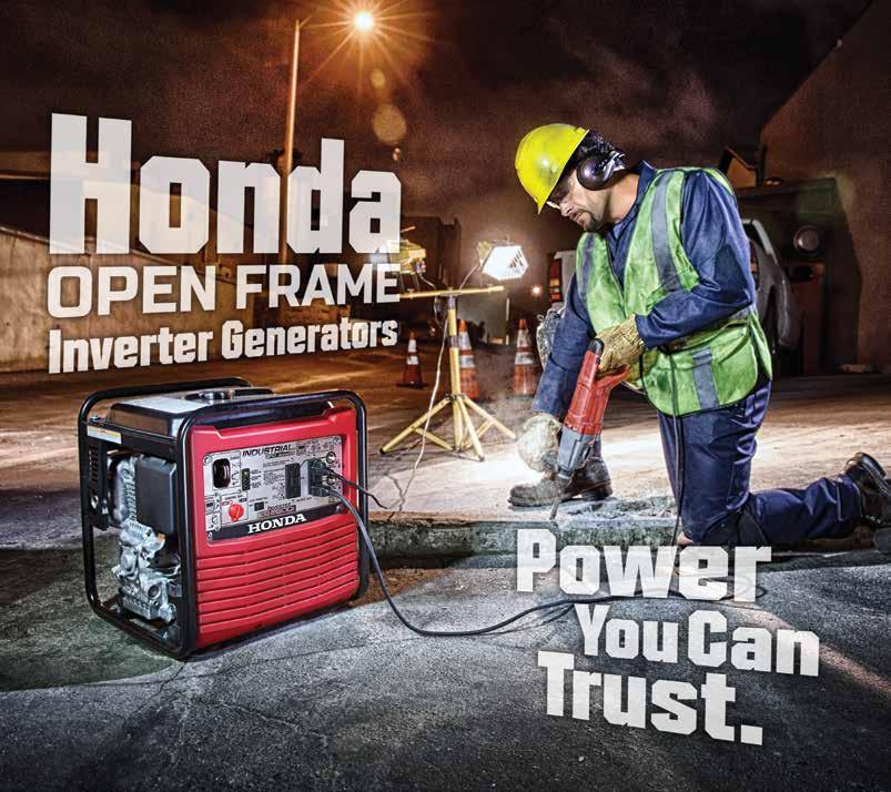 8 Open Frame Inverter Generators Honda s two open frame inverter (OFI) models are the newest additions to the generator lineup. At only 67 lbs.