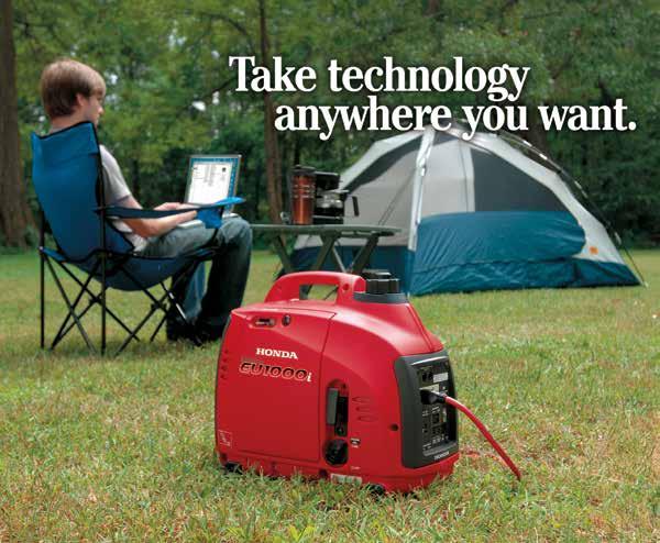 4 Honda Technology Inverter technology is available on 10 Honda Generators, designated by an i after the model number.