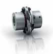 LP TORSIONALLY STIFF DISC PACK COUPLINGS SIZES FROM 350 20,000 Nm MODEL LP1 with keyway mounting from 350-20,000 Nm very high torsional stiffness single flex design compact layout compensates for