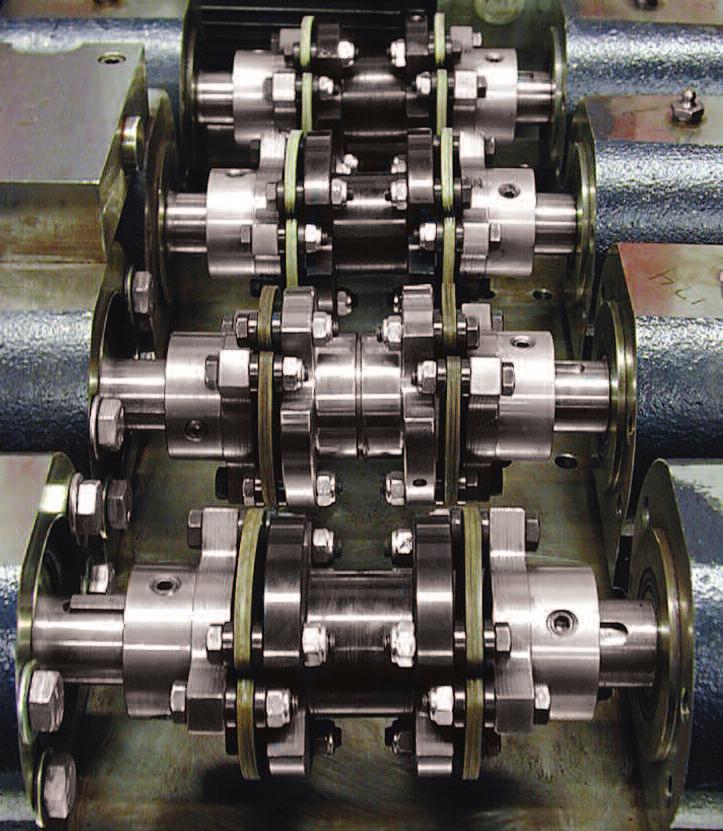 Double Flex spacer couplings on test in the Zero-Max test lab.