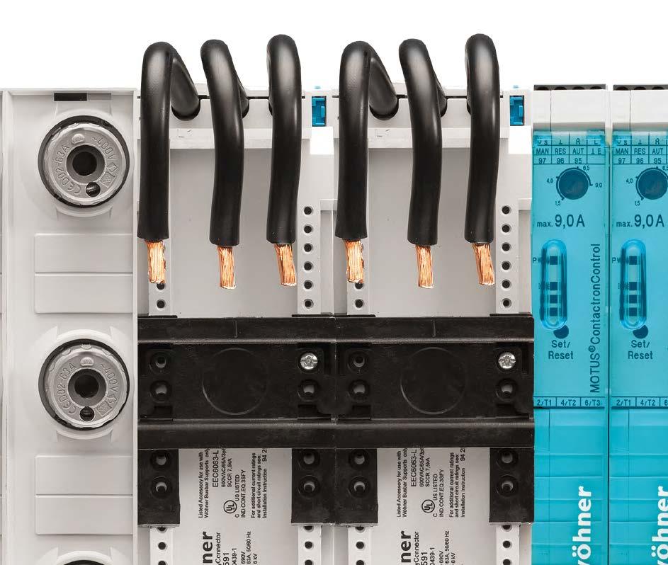 30Compact 200 A / 360 A 2 Compact busbar system for control systems and power distribution up