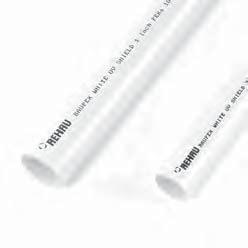 PEXa PLUMBING SYSTEMS 20 ft Straight Lengths RAUPEX White UV Shield Pipe Article No. Description Bag kg lb Order 235351-023 1/2 in. RAUPEX White UV Shield Pipe, 20 ft (6.1 m) 50 pcs (1000 ft) 0.50 1.
