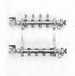 RADIANT HEATING/COOLING, SNOW AND ICE MELTING SYSTEMS 5. PRO-BALANCE STAINLESS STEEL MANIFOLD PRO-BALANCE 1 in. Stainless Steel Manifold With Gauges Manifold Length Article No.
