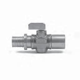 RADIANT HEATING/COOLING, SNOW AND ICE MELTING SYSTEMS 12. F2080 COMPRESSION-SLEEVE BALL VALVES Straight Ball Valves, PEX to Copper Article No.