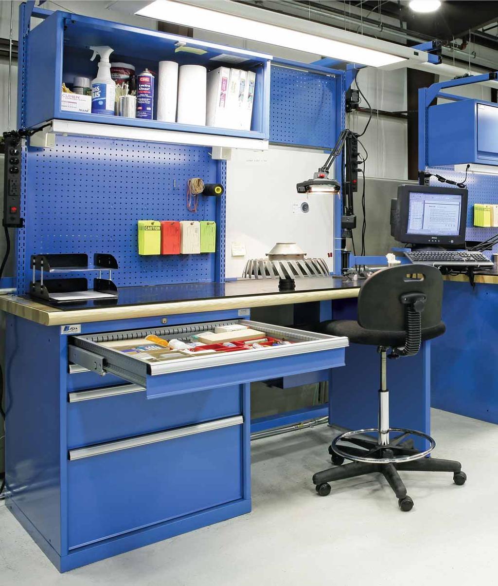 Lista Nexus System By equipping its workbenches with the Nexus Accessory System, Landmark Aviation took its productivity to stratospheric levels.