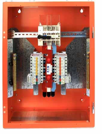 Isolator with safety interlock to the escutcheon Different main incomer options 2 colour choices - grey RAL7035 or orange X15 Gloss white escutcheon Designed and manufactured in Australia For
