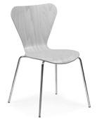 clover / camelia Stacking chair To Order: Choose a model, any from left to right and a stain finish. An example: CL-4-C-065: Clover 4 leg, Chrome Finish, Maple.