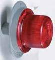 CLEARANCE & SIDE MARKER LAMPS 240004 240005 Features polycarbonate deep lens and flat back body. Uses a 67 s.c. bulb and a 920053 red or 920054 amber lens. Mounting gasket and screws included.