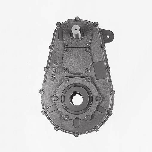 odel 4 - ouble Reduction eatures n Rugged cast iron housing designed for rigid gear and bearing support. n Alloy shafting and sleeves for greater strength. n Ball bearings on high speed shaft.