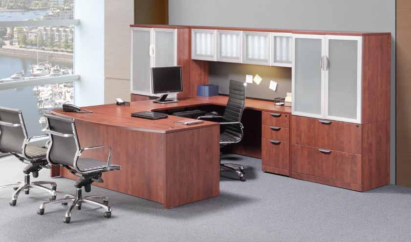 Desks & Workstations 759 Shown Bowfront Workstation PL177/193/143/166 List 1404 Hutch
